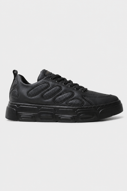 Tulum Midnight Edition low-top casual sneaker in black by Apollo Moda