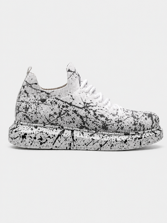 Torino Grey Peak II knit casual sneaker in grey by Apollo Moda