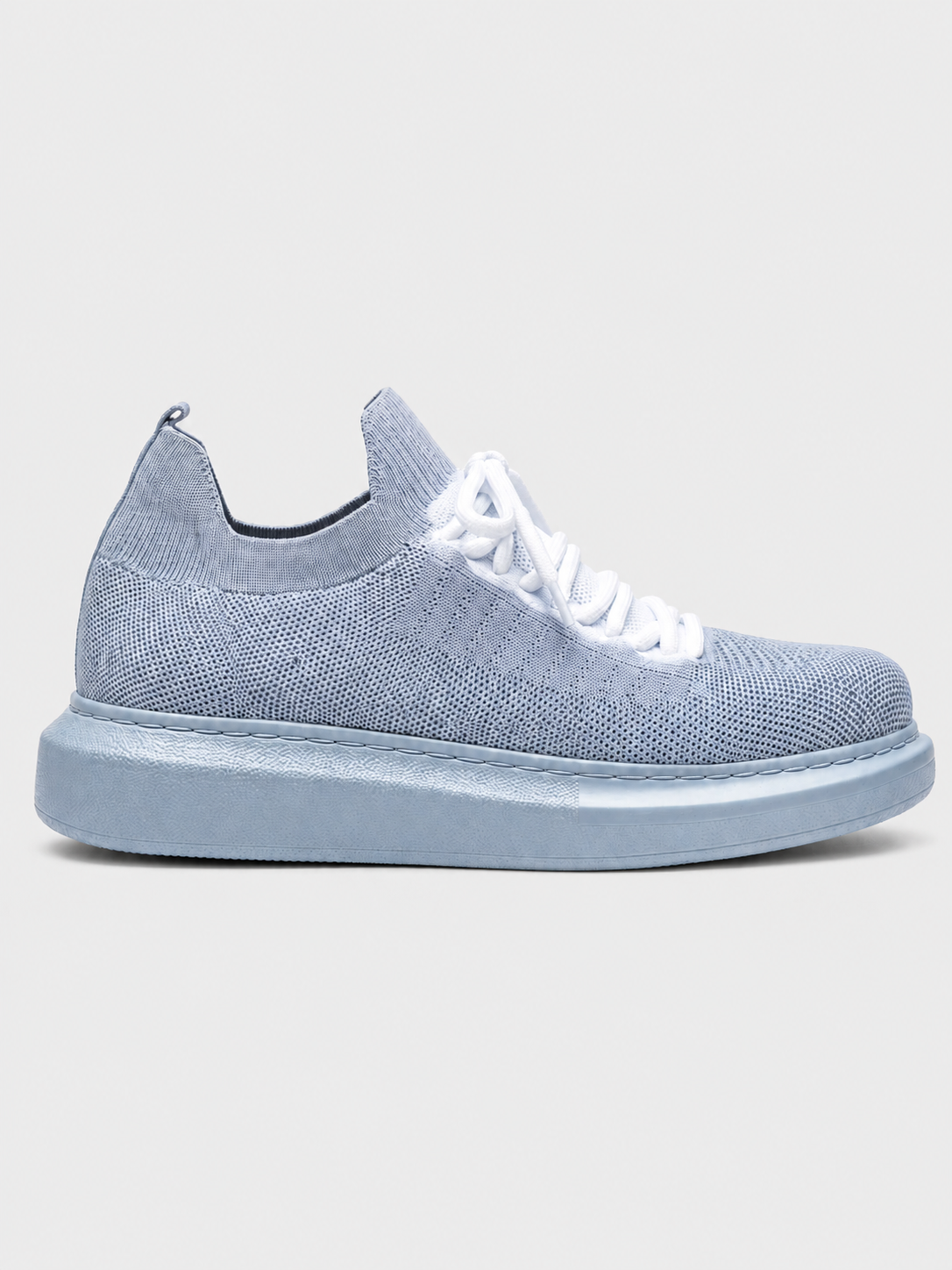Torino Grey Peak knit casual sneaker in grey by Apollo Moda