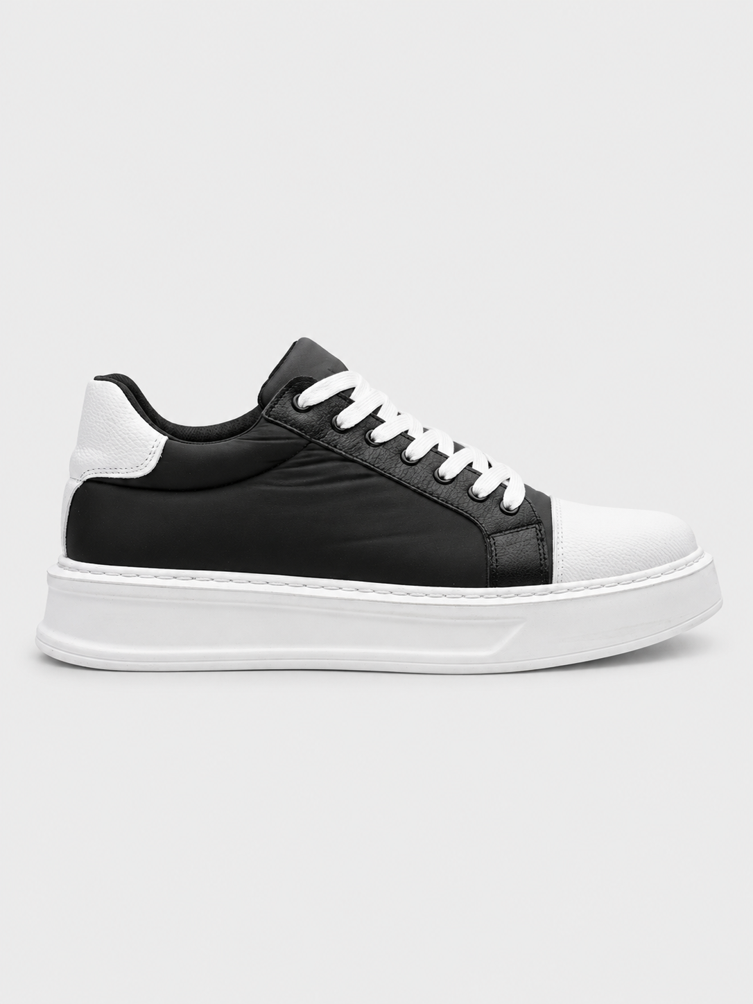 Apollo Moda Men's Titan Frost black and white chunky sneaker, main product photo