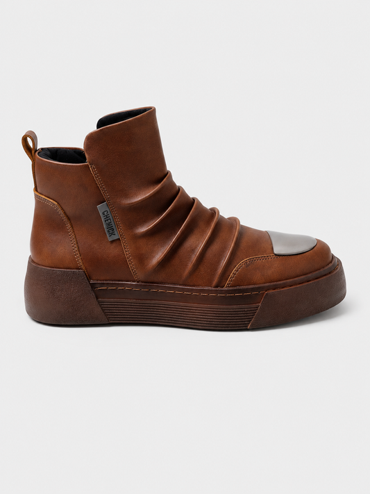 Luka Earthy ankle boot in brown by Apollo Moda