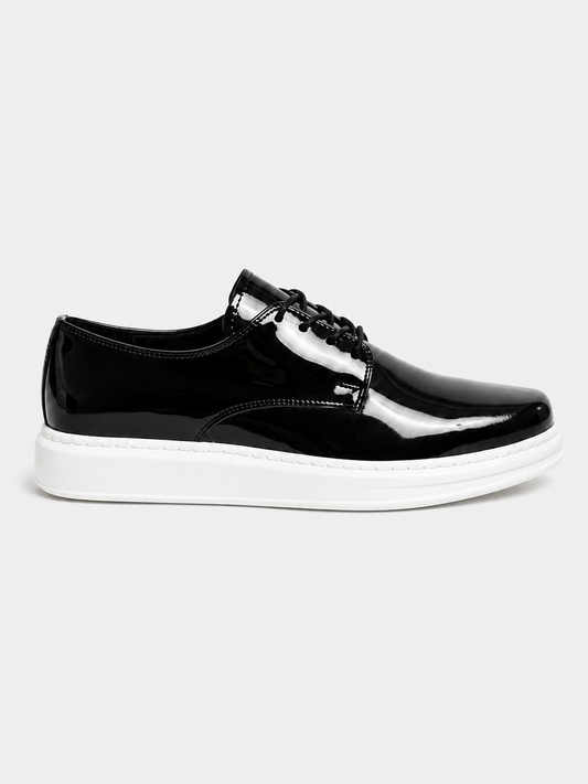Lazio Patent Prestige patent dress shoe in black by Apollo Moda