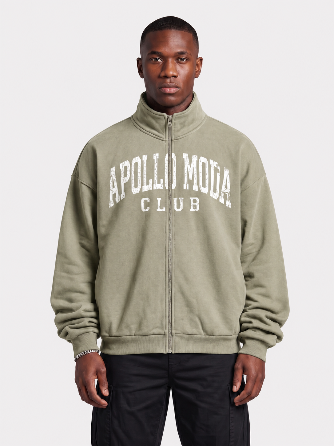 Club Collegiate Oversized Full-Zip Sweatshirt