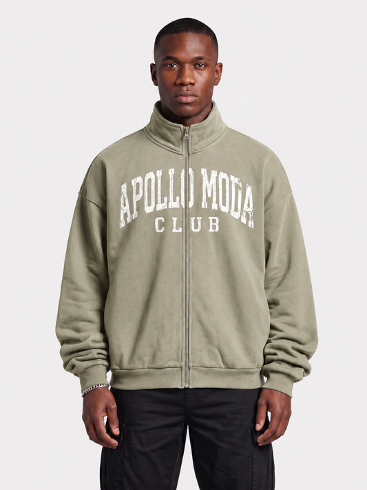 Club Collegiate Oversized Full-Zip Sweatshirt