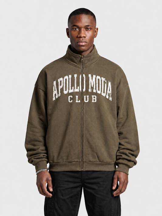 Club Collegiate Oversized Full-Zip Sweatshirt