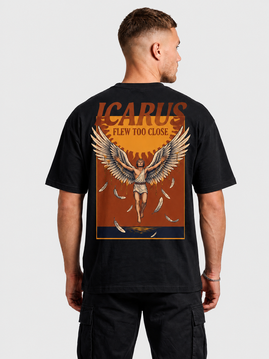 Icarus Flew Too Close Oversized Graphic Tee