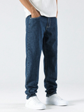 Men's Simple Style Casual Daily Solid Color Jeans