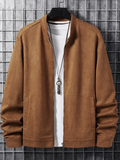 Men's Slim Fit Long Sleeve Knitted Jacket