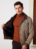 Men's Contrast Color Casual Jacket