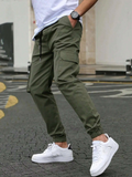 Men's Cargo Trousers With Slanted Pockets