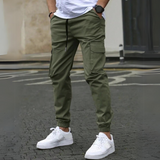 Men's Cargo Trousers With Slanted Pockets