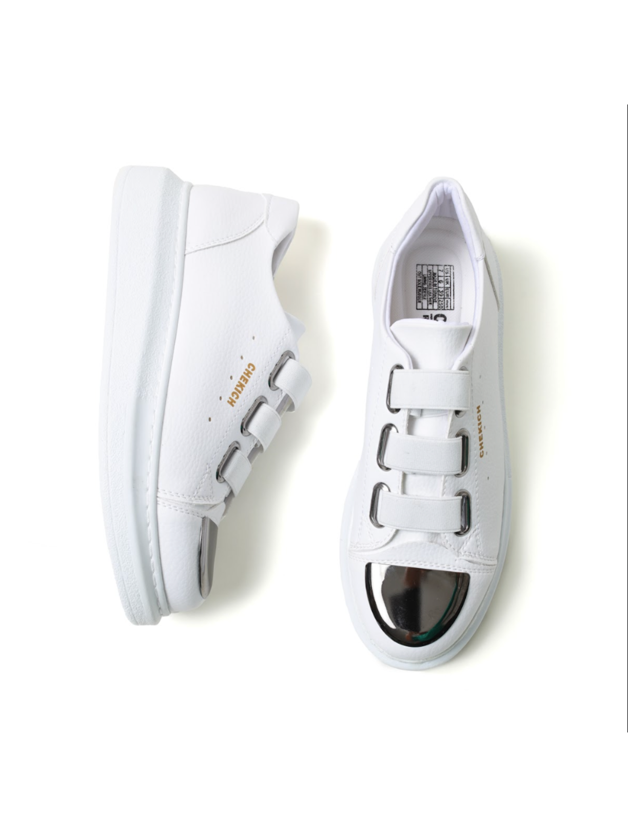 Women's Luiz X Pristine Purity slip-on sneaker in white by Apollo Moda, view 2