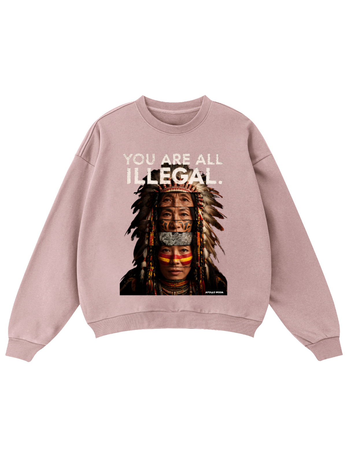 'You Are All Illegal' Oversized Sweatshirt