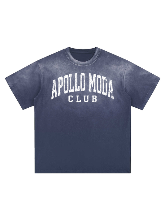 Camiseta extragrande Club con degradado lavado