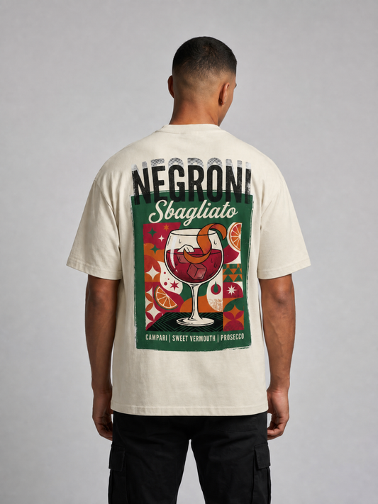 Camiseta gráfica pesada Negroni Sbagliato extragrande