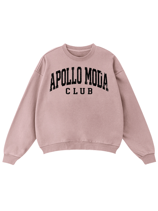 Sudadera oversize con cuello redondo Club Collegiate