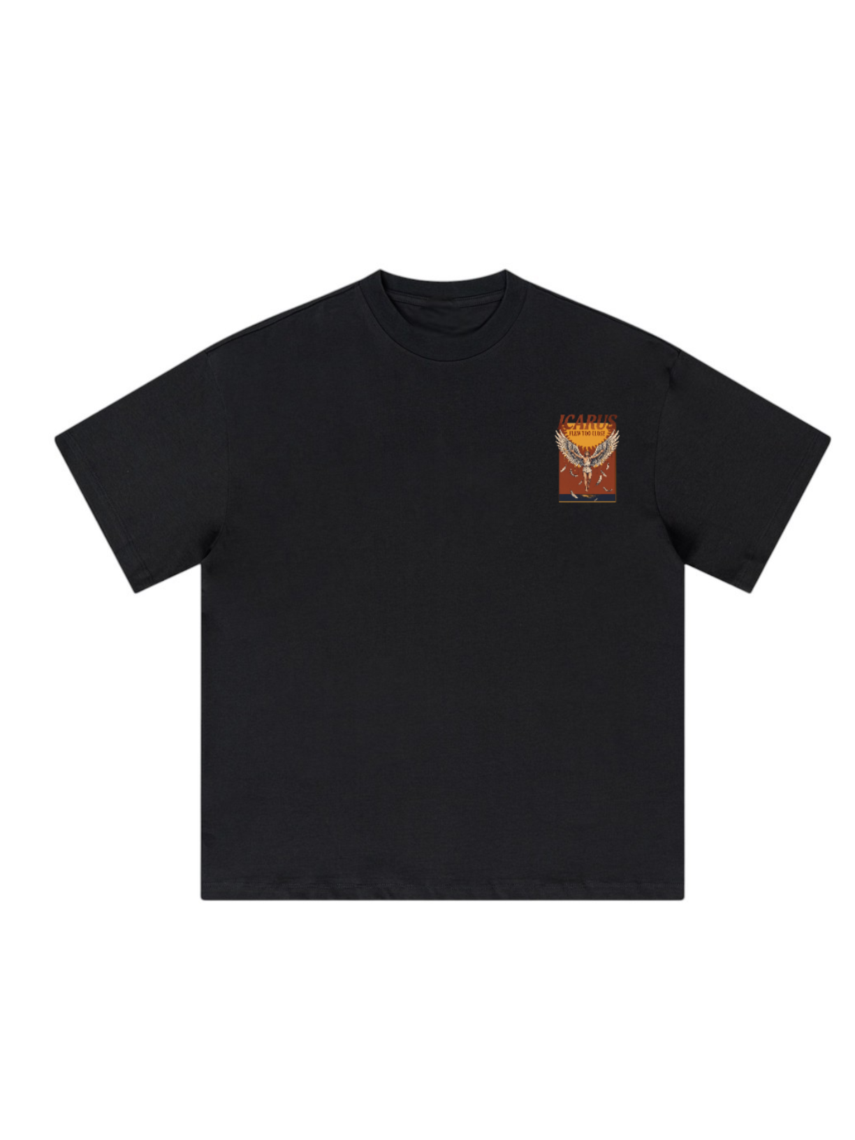 Icarus Flew Too Close Oversized Graphic Tee