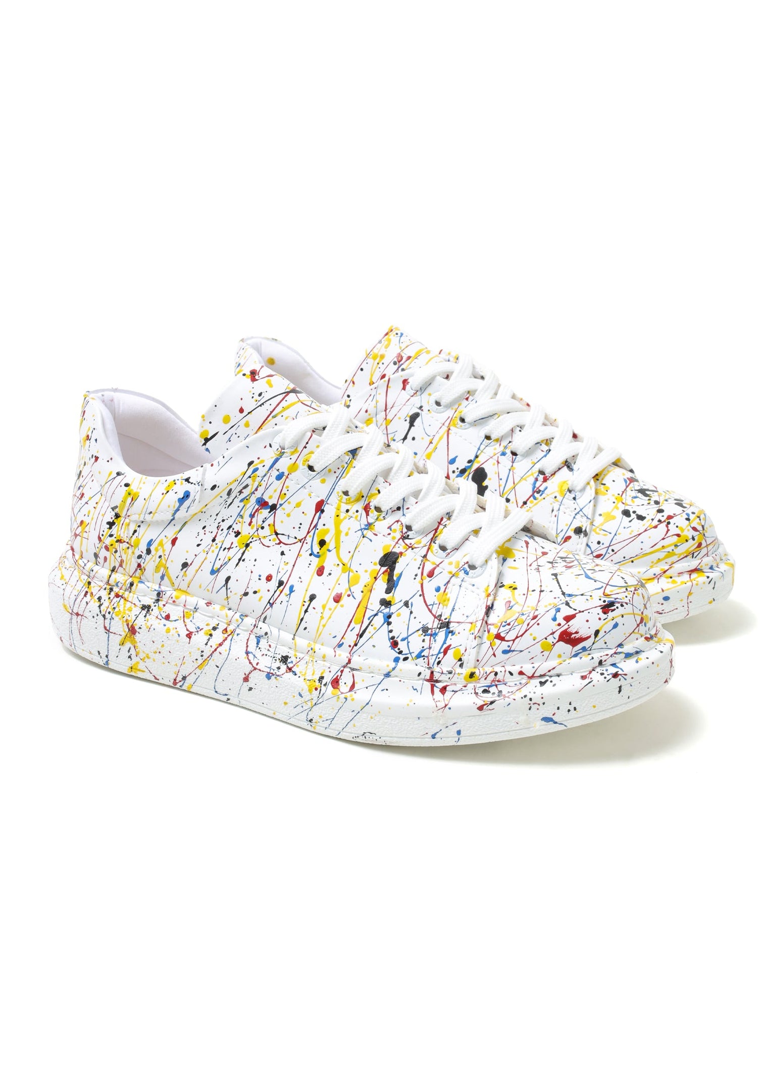 Porto Motion hand-painted custom sneaker by Apollo Moda, second angle