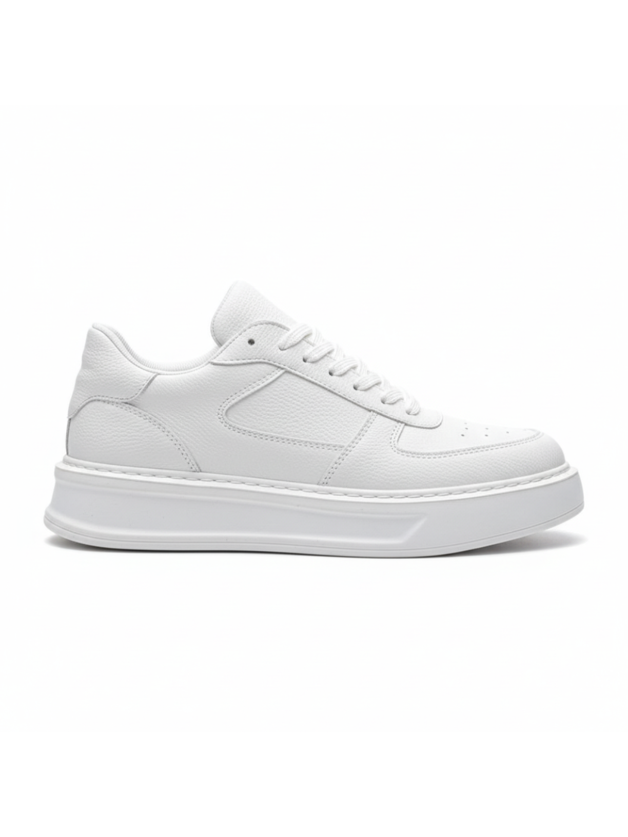 White sneaker on a white background