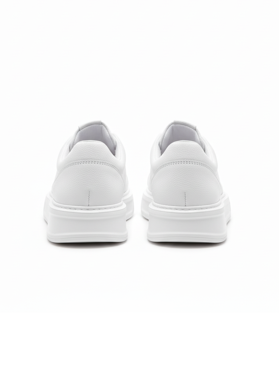 Izmir Blanco all-white slip-on casual sneaker by Apollo Moda, fourth angle