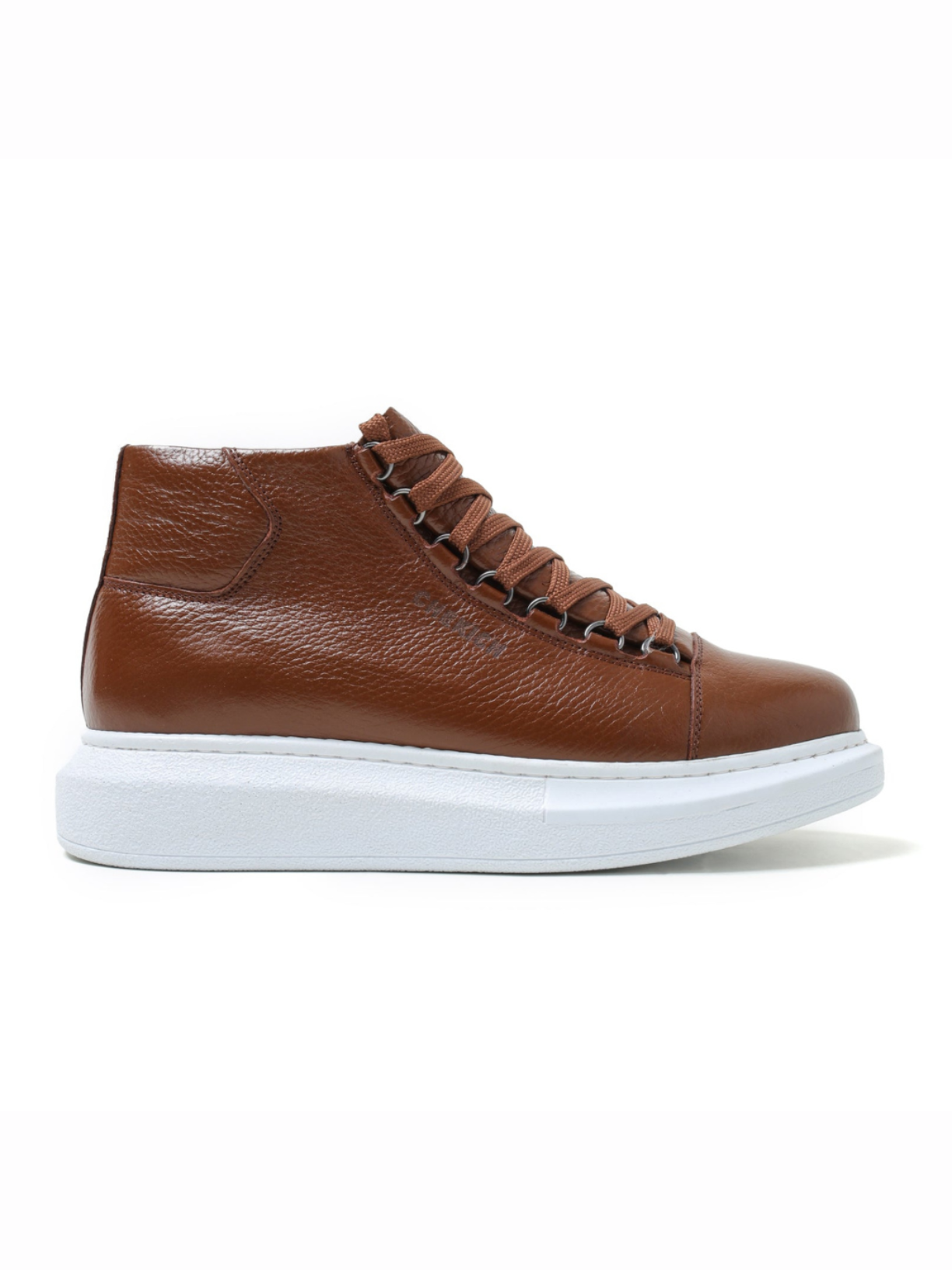 Apollo Moda men's Kelly Rustic Rendezvous brown high-top sneaker boot, US men's sizes 7-13, fourth angle
