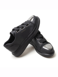 Luiz X Midnight Majesty slip-on sneaker in black by Apollo Moda, view 6