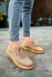 Torino Golden Hour knit casual sneaker in brown and beige by Apollo Moda, view 3
