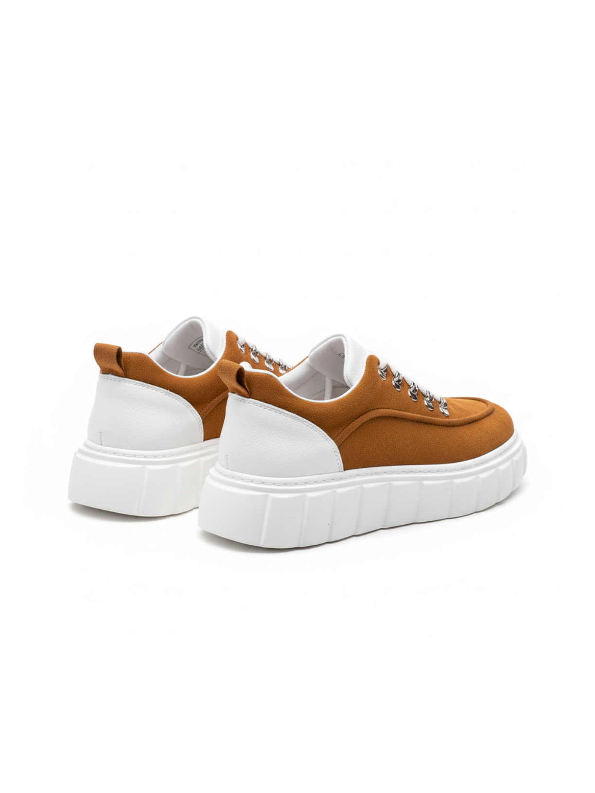 Apollo Moda men's Vega Terra brown chunky sole sneaker, fourth angle