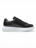 Women's Pluto Shadow Black slip-on sneaker in black by Apollo Moda, view 6