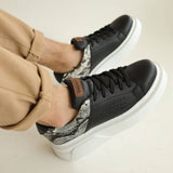 Low Top Casual Sneakers for Men by Apollo Moda | Santos Night Serpent