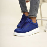 Low Top Casual Sneakers for Men by Apollo Moda | Pluto Azure Blue