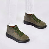 High Top Platform Sneakers for Men by Apollo | Kelly in Woodland Prestige