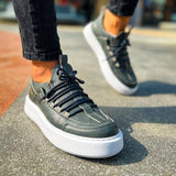 Low Top Casual Sneakers for Men by Apollo Moda | Monza Anthracite Air