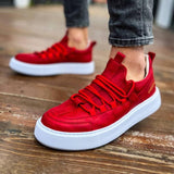 Low Top Casual Sneakers for Men by Apollo Moda | Monza Crimson Rise