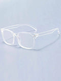 Men Clear Acrylic Frame Glasses - Apollo Moda