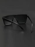 Men Flat Top Shield Fashion Glasses - Apollo Moda