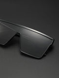 Men Flat Top Shield Fashion Glasses - Apollo Moda