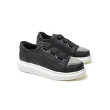 Slip-On Metal Toe Sneakers for Men by Apollo | Luiz in Noir Contrast