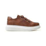 Slip-On Sneakers with Metal Toe for Men by Apollo | Luiz X in Tawny Temptation