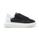 Low Top Casual Sneakers for Men by Apollo Moda | Pluto Midnight Black