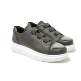 Slip-On Sneakers with Metal Toe for Men by Apollo | Luiz X in Verdant Vogue