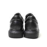 Low Top Casual Platform Sneakers for Women by Apollo Moda | Pluto Obsidian Black