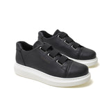 Slip-On Platform Sneakers for Men by Apollo | Luiz in Monochrome Mastery