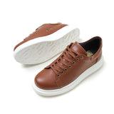 Low Top Casual Sneakers for Men by Apollo Moda | Pluto Earthy Brown