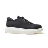 Slip-On Platform Sneakers for Men by Apollo | Luiz in Monochrome Mastery