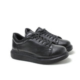 Low Top Casual Sneakers for Men by Apollo Moda | Pluto Onyx Black