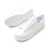 Low Top Casual Platform Sneakers for Men by Apollo Moda | Pluto Pristine White