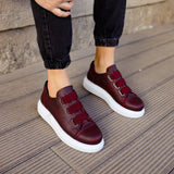 Slip-On Casual Sneakers for Men by Apollo | Luiz in Bordeaux Brilliance