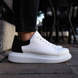 Low Top Casual Everyday Sneakers for Men by Apollo Moda | Pluto Crisp White